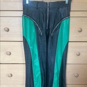 Black and Green Faux Pants